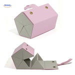 optigarde Brillenetui rosa 5 Fächer faltbares Reiseetui www.middo.nl