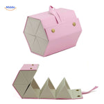 Optigarde Brillenkoker Rosa 6 Vaks Luxus Brillendose www.middo.nl