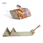 optigarde Brillenetui rosa Blumen 2 Vak Velours Faltetui www.middo.de