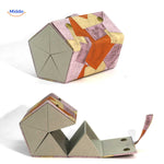 optigarde Brillenetui rosa Blumen 5-fach luxuriöse faltbare Hülle www.middo.nl