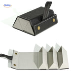 optigarde Brillenkoffer schwarz 3-fach faltbare Brillenschachtel www.middo.de