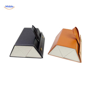 Optigarde Brillenetui Schwarz und Karamell 2 Fächer Vergleich www.middo.de