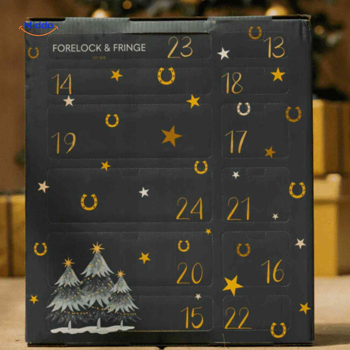 Pferde Adventskalender Detail Fächer und Nummerierung