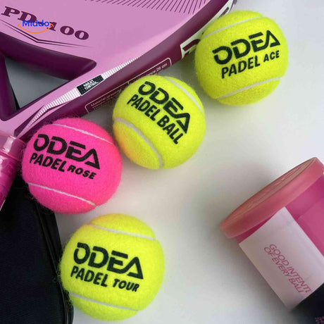 PadelPro Padelbälle Set mit Schläger und Dose