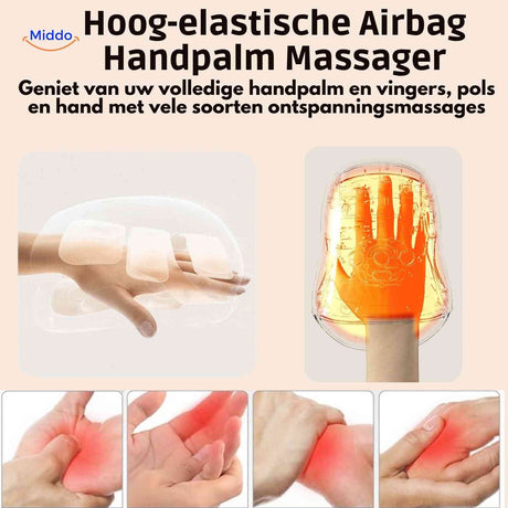 palmex massager airbag druck für handfläche und finger