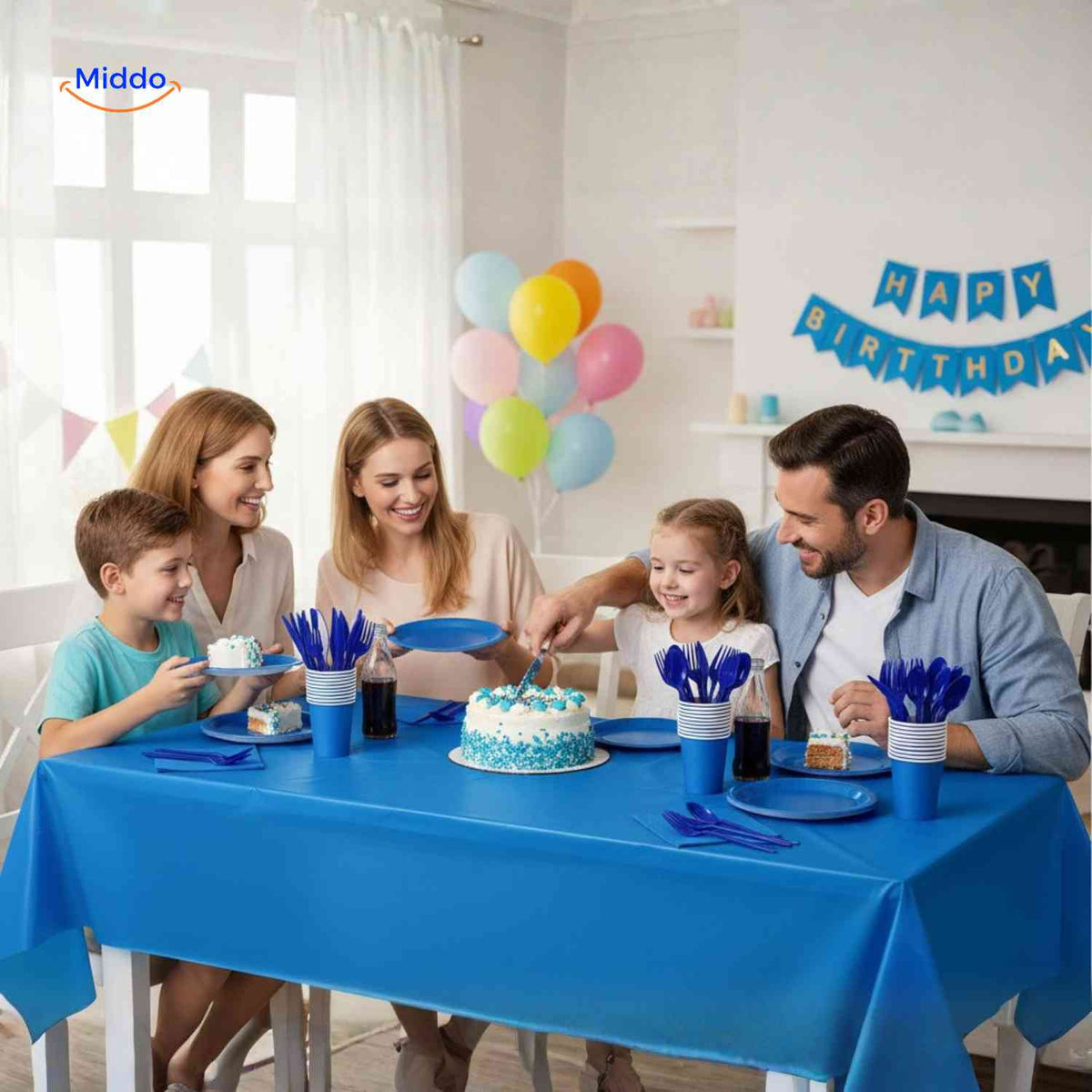 PartyLux Geschirrset, Partyset mit Bechern und Besteck
