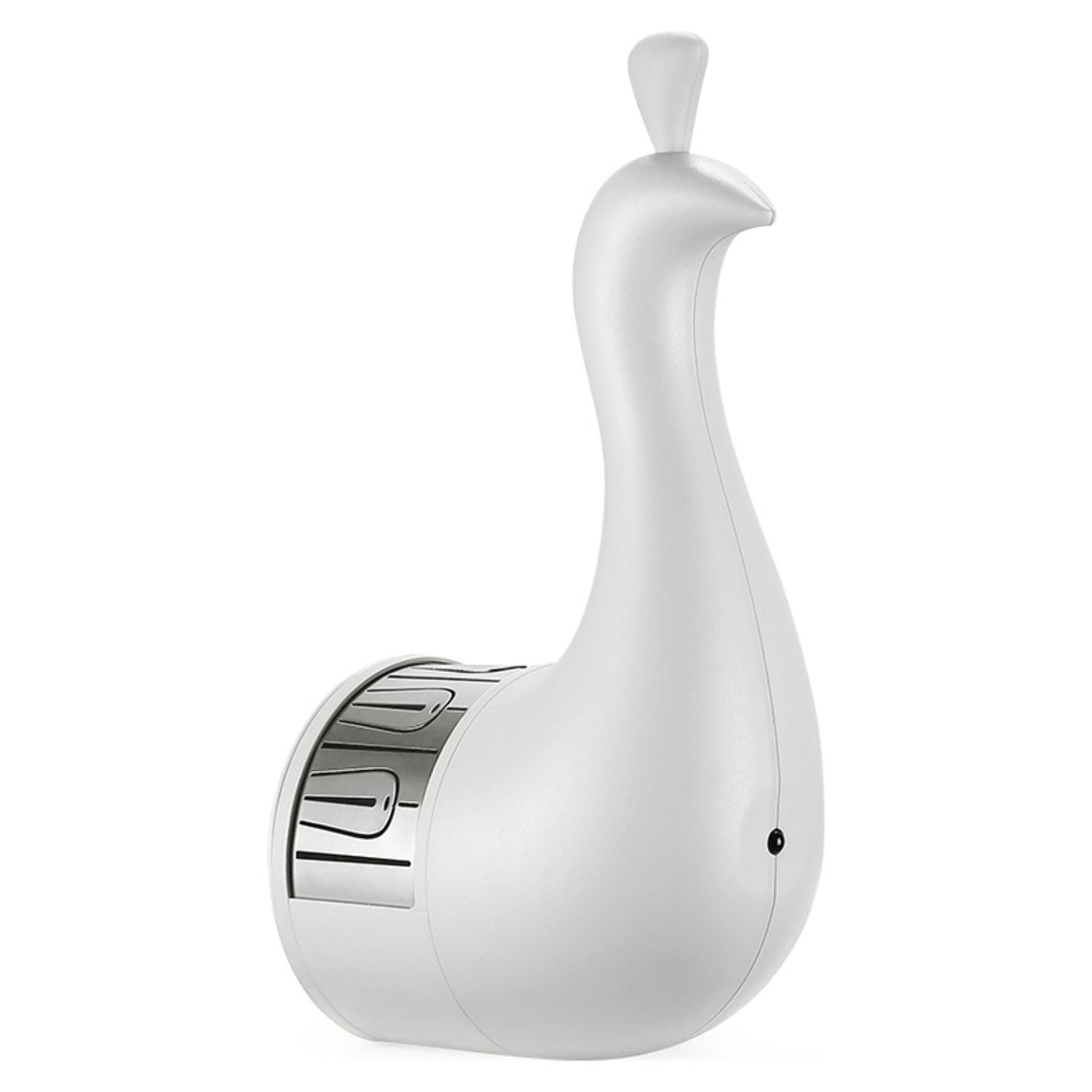 peacockglow Lampe minimalistisch weiß Pfau-Design mit LED-Beleuchtung middo.nl
