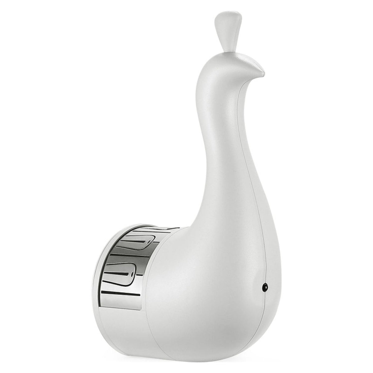 peacockglow Lampe minimalistisch weiß Pfau-Design mit LED-Beleuchtung