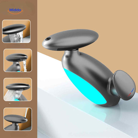 Penguino Wasserhahn in Dunkelgrau - Moderner, wassersparender und luxuriöser Badarmatur Entdecken Sie den eleganten Penguino Wasserhahn für Ihr Badezimmer. Dieses modernes Design vereint Funktionalität und Stil und trägt zur Wassereinsparung bei, ohne auf Luxus zu verzichten. Ideal für jedes moderne Badezimmer. Jetzt auf erhältlich!