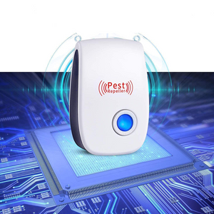 Pest Reject-Gerät mit blauer LED und digitalem Hintergrund