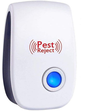 Nahaufnahme des Pest Reject Geräts mit blauer LED