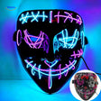 PhantomGlow Maske in Lila-Rot LED-Maske – www.middo.de