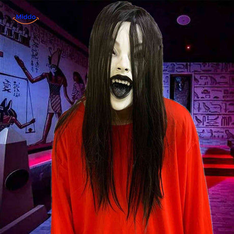 Phantomix Maske – Sportliches, schwarzes Schrei-Monster. Besuchen Sie www.middo.de