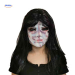 Phantomix Maske - Gruseliges Masker mit Nahtnarben und düsterem Blick. Besuchen Sie www.middo.nl für mehr Informationen.