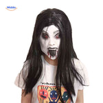Phantomix Maske - Dämonische Maske mit schwarzer Zunge und roten Augen | www.middo.de