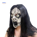 Phantomix Maske - enges Puppenmaske mit Rissen und großen, herausquellenden Augen. Besuchen Sie www.middo.de!