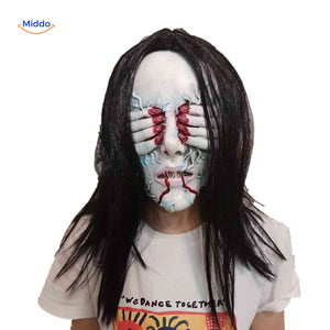Phantomix Maske – Gruselige Maske mit blutigen Händen, Augen und zerfetzten Zähnen. Besuchen Sie uns auf !