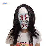 Phantomix Maske – Gruselige Maske mit blutigen Händen, Augen und zerfetzten Zähnen. Besuchen Sie uns auf www.middo.nl!