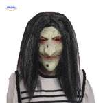 **Phantomix Heksenmaske mit scharfem Nasen und roten Augen - www.middo.de**