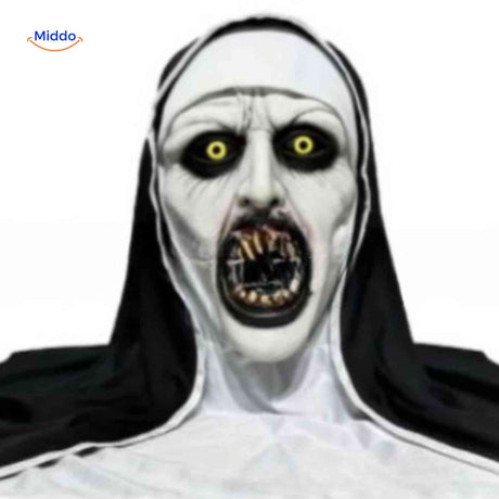Phantora Nonnenmaske – gruselige Horror-Maske Entdecken Sie unsere Phantora Nonnenmaske, die perfekte Wahl für Ihr nächstes Horror-Event! Egal ob für Halloween, Kostümpartys oder schreckliche Überraschungen, diese Maske sorgt garantiert für Aufregung. Zeigen Sie Ihren Mut und erschrecken Sie Ihre Freunde. Jetzt kaufen und das Grauen erleben!