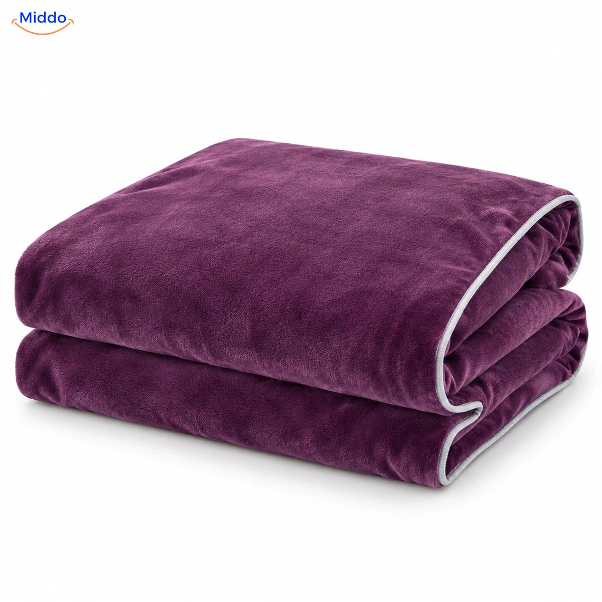Plüsch-Bettbezug in Violett