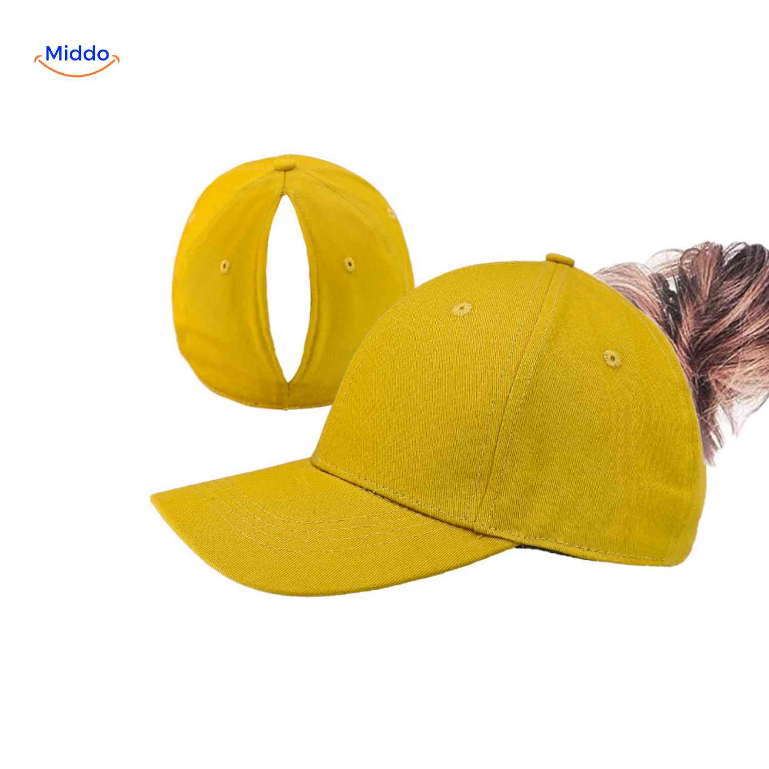 ponylite pet gelbe Hochstaubkappe für Mädchen weiblich und stilvoll www.middo.de