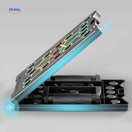 Powerfit Push-Up Board mit Aufbewahrungsfach für Handgriffe | www.middo.de