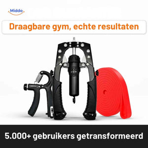 PowerFlex Arm Trainer, Set mit Handgreifer und Band