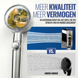 Vergleich der Wasserdrücke zwischen Duschköpfen