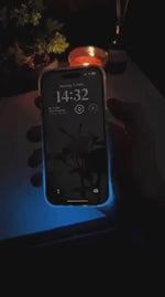GlowSand Telefonhülle mit LED-Beleuchtung im Dunkelstil