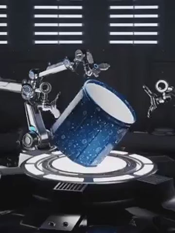HydroFold Badewanne futuristisches Design Roboterarm Produktion