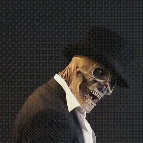 Schädel Kostüm mit Anzug für Halloween