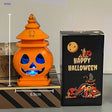 PumpkinGlow™ Burg | 7-Farben-LED, tragbare Halloween-Laterne