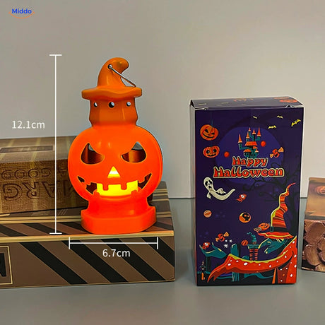 PumpkinGlow™ Hexenhut | Warmes Licht, tragbare Halloween-Laterne