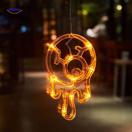 **SEO Titel:** Pumpkin Glow Lampe – Halloween Lichterkette mit gruseligen Augen **Meta Beschreibung:** Verschönern Sie Ihr Zuhause an Halloween mit unserer Pumpkin Glow Lampe! Die orangefarbene LED Fensterdekoration sorgt für die perfekte gruselige Atmosphäre. Jetzt entdecken und bestellen!