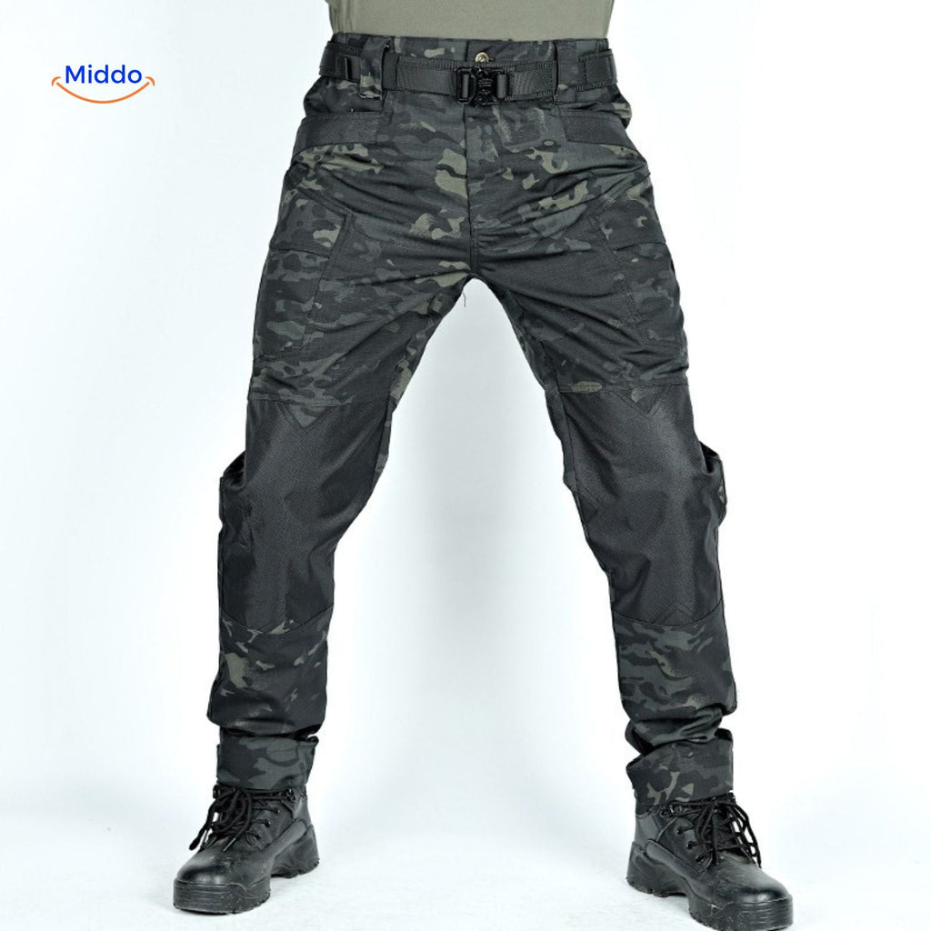 raiderprotm taktische Hose schwarz Camouflage