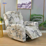 reclinex bankhüllen beige mit schwarz und weißen Blumen klassisches Muster www.middo.de
