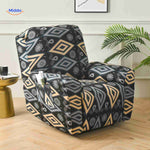 reclinex Bankbezüge Modern Schwarzer Geometrischer Druck für Relaxsessel www.middo.nl