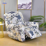 reclinex sofaüberzug weiße hülle mit blau-gelben blumen modern und frisch www.middo.nl