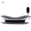 relaxacore Massagegerät Seitenansicht mit Fernbedienung und ergonomischem Design
