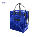 rollexa Trolley blau mit Rädern praktisch für Wäsche und Einkäufe www.middo.nl