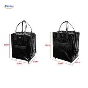 rollexa Trolley-Tasche in 2 Größen mit Abmessungen für den Einkauf und Wäsche