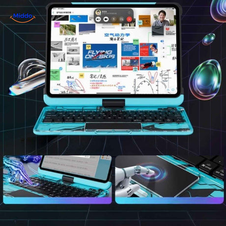 rotapad Tastaturhülle interaktive Bluetooth Tastatur iPad Hülle