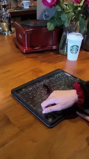 produc rotapad Tastaturhülle wasserdicht abwaschbare iPad-Hülle mit transparentem Deckel