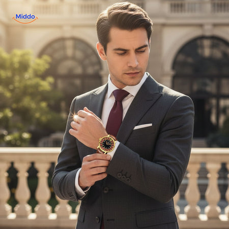 Roulettix Lige™ Uhr | Echt drehendes Roulette-Zifferblatt, leuchtet im Dunkeln & wasserdicht