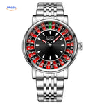 Roulettix Uhr mit Silbernem Metallarmband - www.middo.de