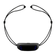 Schwarzes Anti-Schnarch-Halsband mit blauen LED-Lichtern und verstellbaren Schnüren