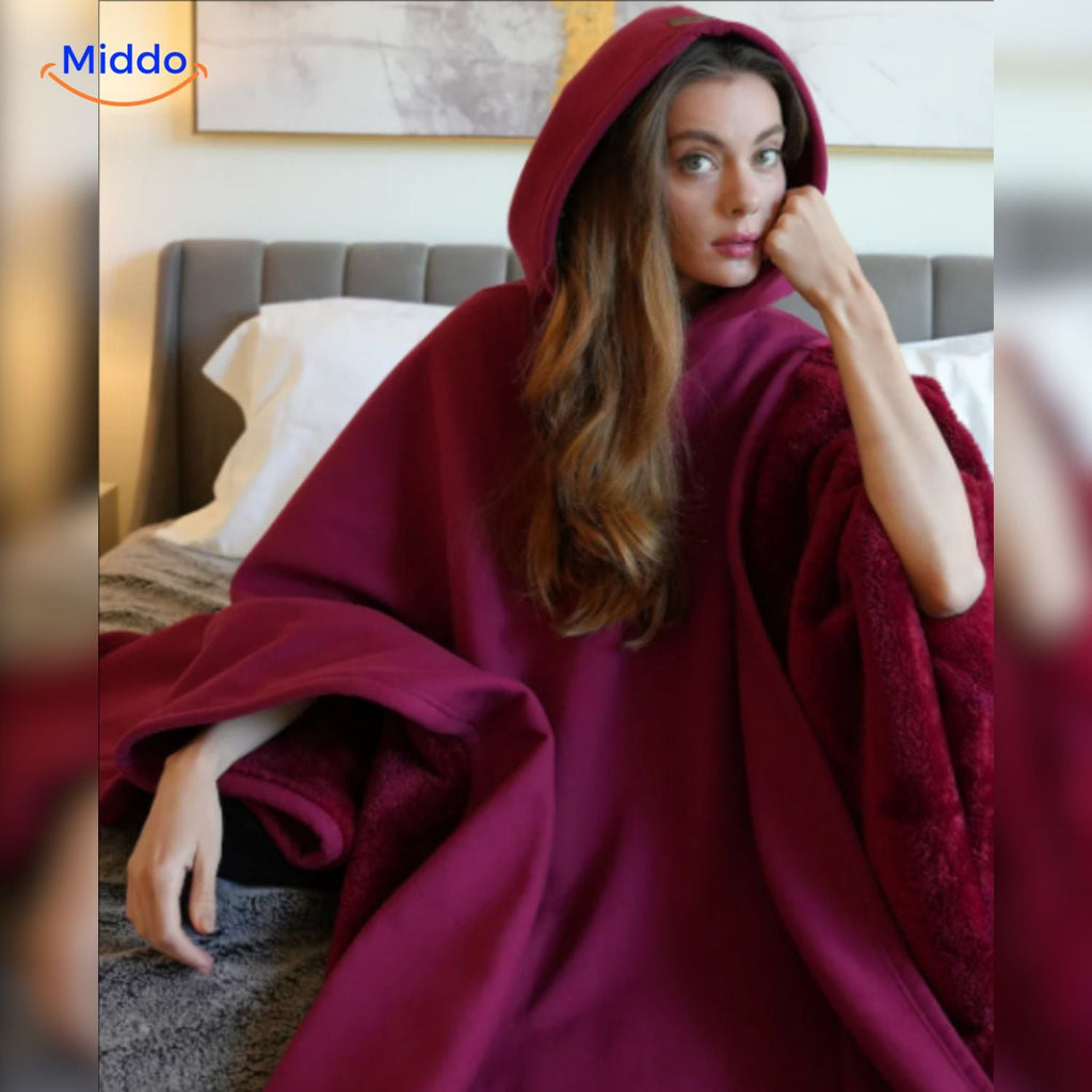 shadowhood cape dunkelgrün Premium Kapuzendecke middo.nl