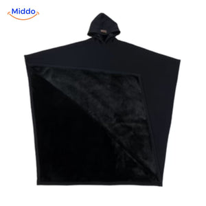 ShadowHood Cape elegant schwarz luxuriöser Polarfleece