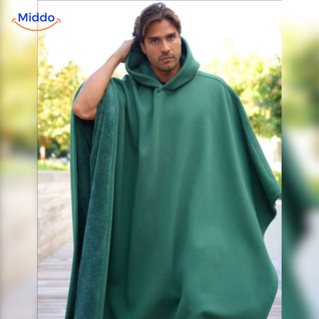 shadowhood cape klassische schwarze Kapuze elegante stil middo.nl
